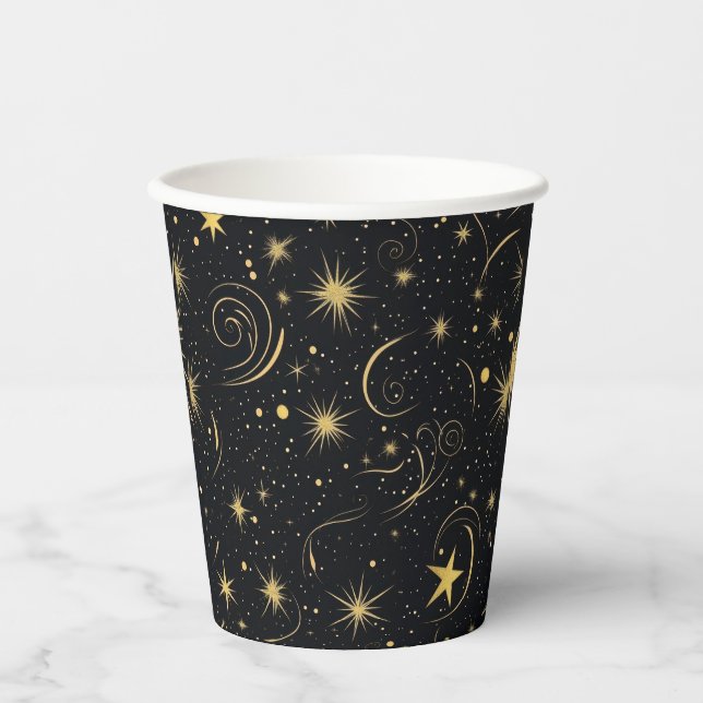 Golden Stars Paper Cup (Front)