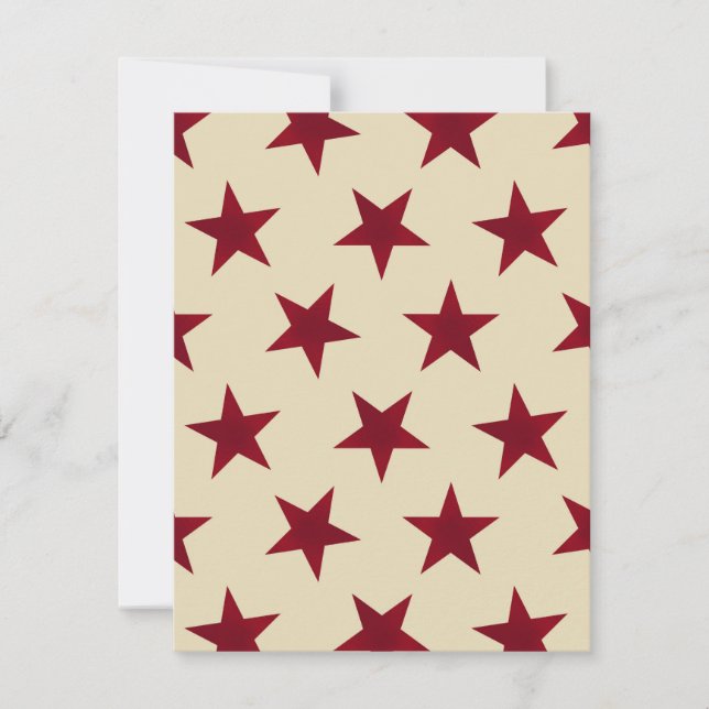 Golden Stars Pattern 10 Card (Front)