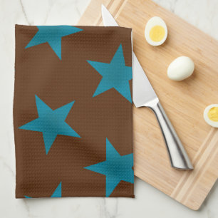 Golden Stars Pattern 16 Tea Towel