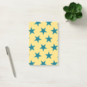 Golden Stars Pattern 18 Post-it Notes