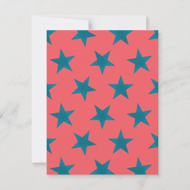 Golden Stars Pattern 19 Card (Front)