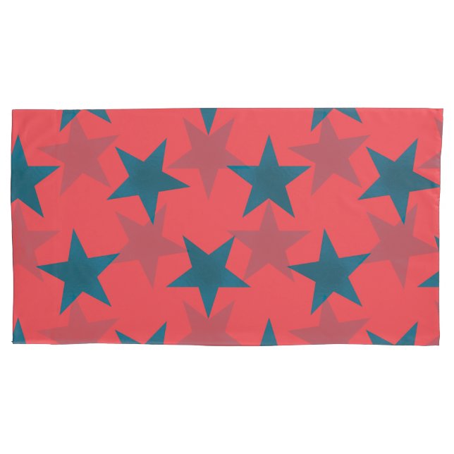Golden Stars Pattern 19 Pillowcase (Front)