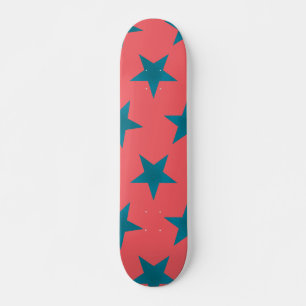 Golden Stars Pattern 19 Skateboard