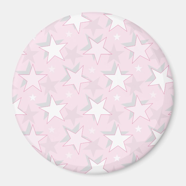 Golden Stars Pattern 1 Magnet (Front)
