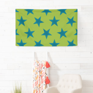 Golden Stars Pattern 20 Banner