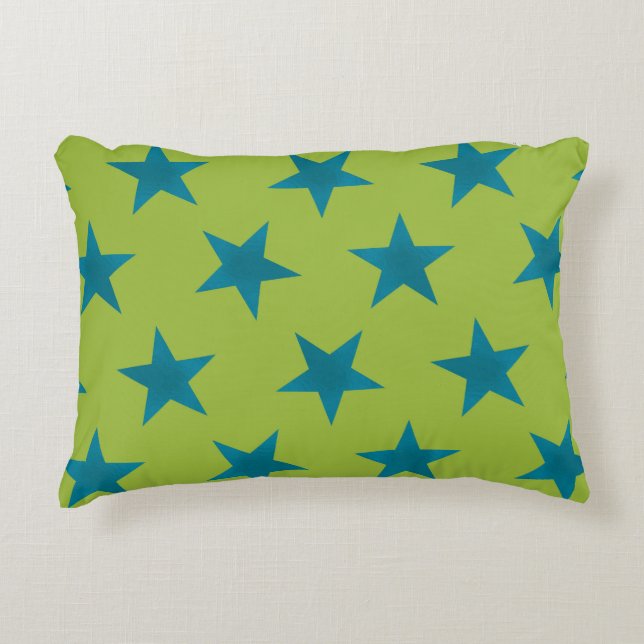 Golden Stars Pattern 20 Decorative Cushion (Front)