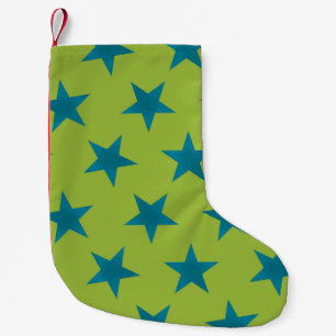 Golden Stars Pattern 20 Small Christmas Stocking