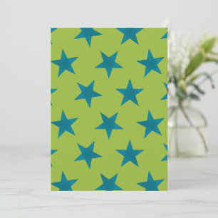 Golden Stars Pattern 20 Thank You Card