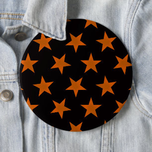 Golden Stars Pattern 5 6 Cm Round Badge