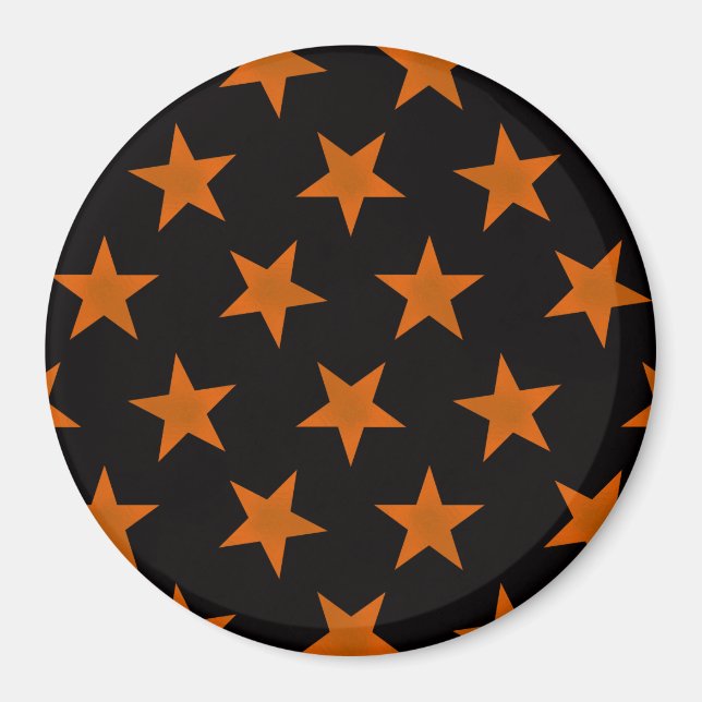 Golden Stars Pattern 5 Magnet (Front)