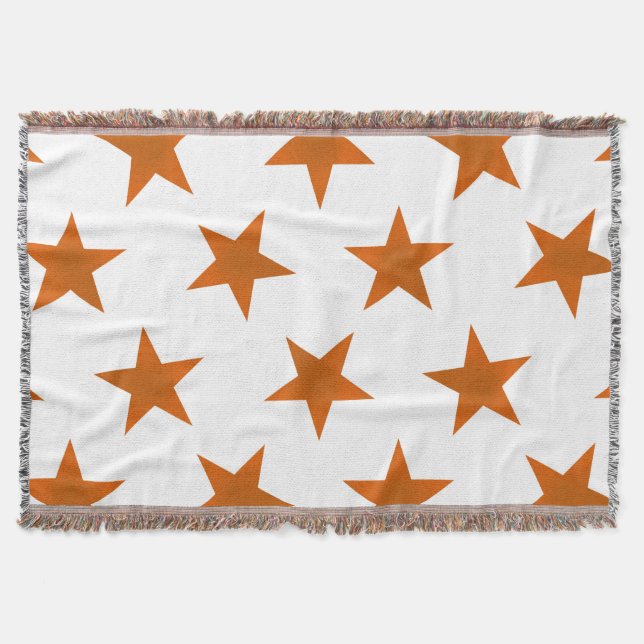 Golden Stars Pattern 6 Throw Blanket (Front)