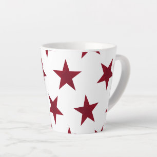 Golden Stars Pattern 7 Latte Mug