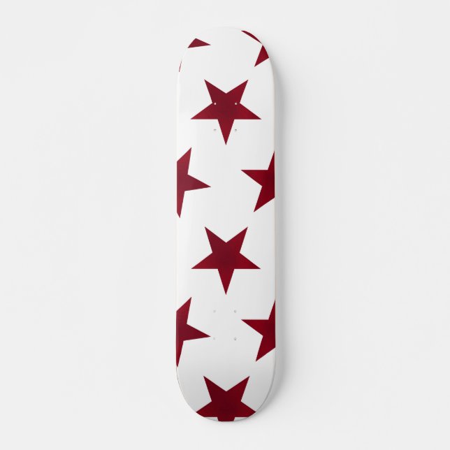 Golden Stars Pattern 7 Skateboard (Front)