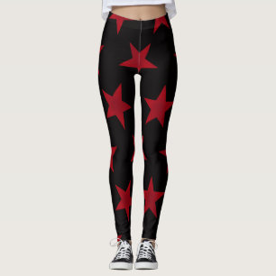 Golden Stars Pattern 8 Leggings