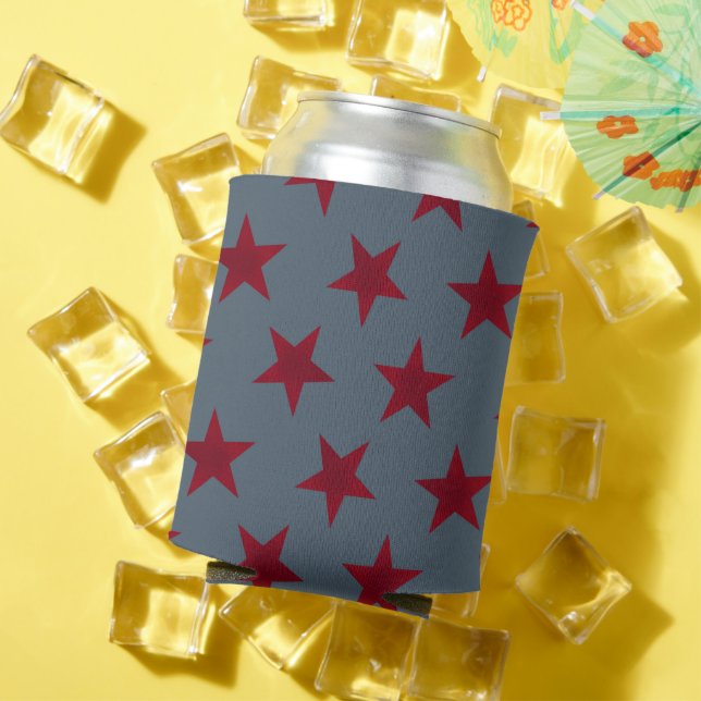 Golden Stars Pattern 9 Can Cooler (In Situ Summer)