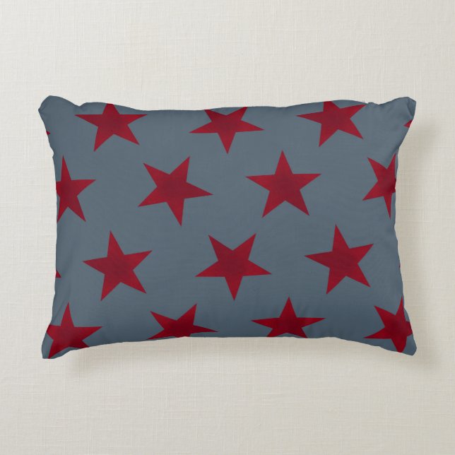 Golden Stars Pattern 9 Decorative Cushion (Front)