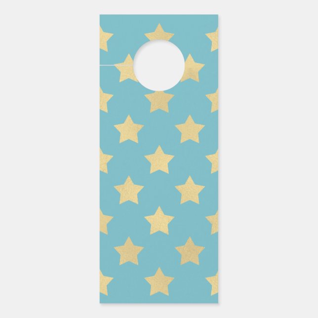 Golden Stars Pattern II Door Hanger (Front)