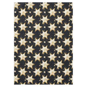 Golden stars pattern tablecloth