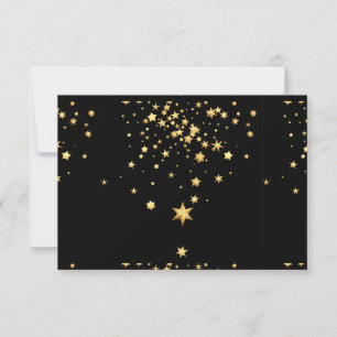 Golden Stars RSVP Card