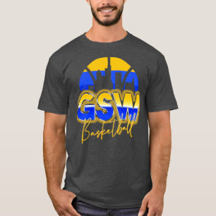 Golden State Basketball Retro 90s Chrome Skyline T-Shirt