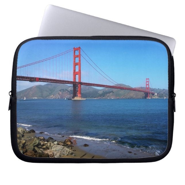 Golden State Bridge - San Francisco, California Laptop Sleeve (Front)