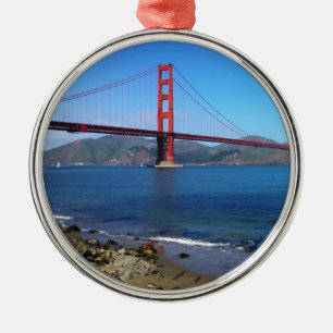 Golden State Bridge - San Francisco, California Metal Ornament