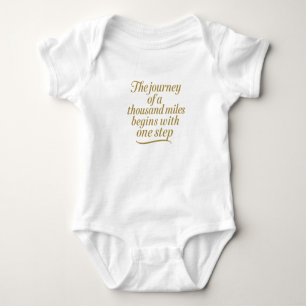 Golden Step Forward Baby Bodysuit