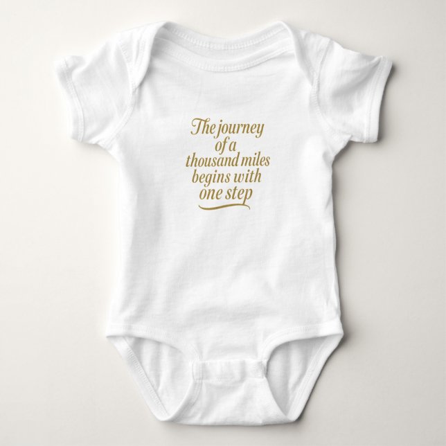 Golden Step Forward   Baby Bodysuit (Front)