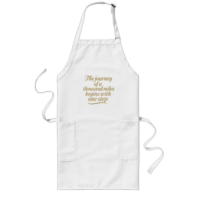 Golden Step Forward   Long Apron (Front)