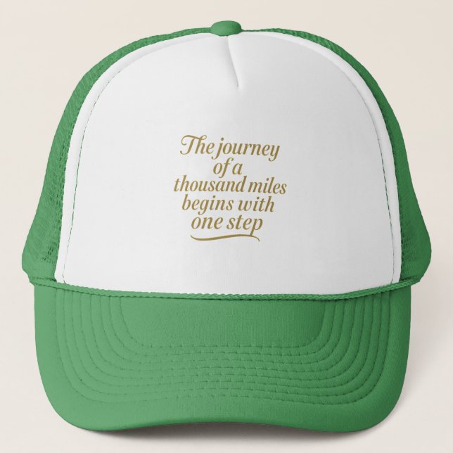 Golden Step Forward   Trucker Hat (Front)