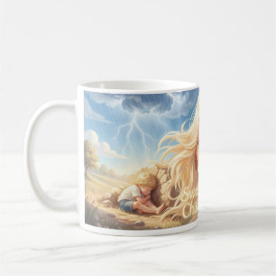Golden Storm of Childhood Love Fantasy Mug