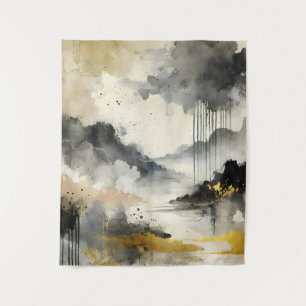 Golden Storm Tapestry