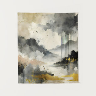 Golden Storm Tapestry