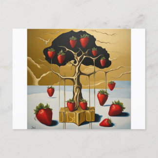 Golden Strawberry Tree Postcard