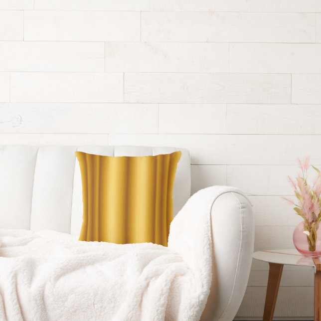 Golden Striped Christmas Cushion (Couch)