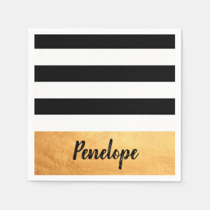 Golden Stripes Napkin