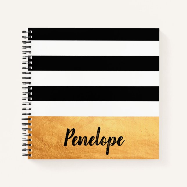 Golden Stripes Notebook (Front)