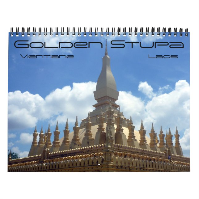 golden stupa 2026 calendar (Cover)