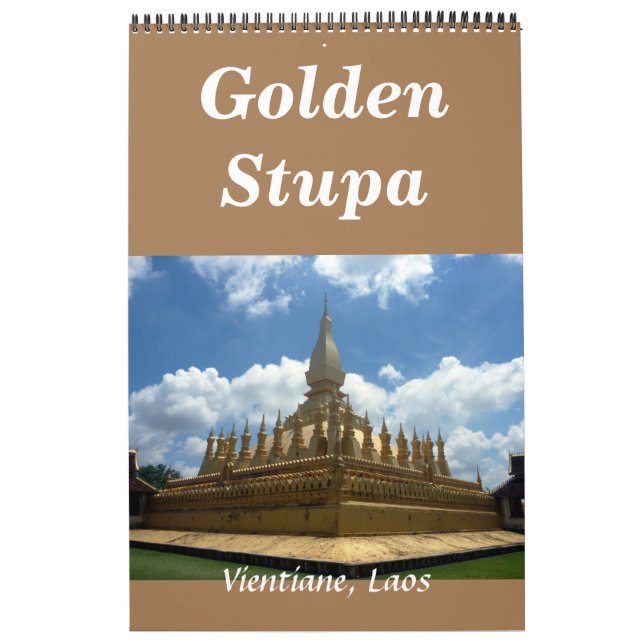 golden stupa laos calendar (Cover)