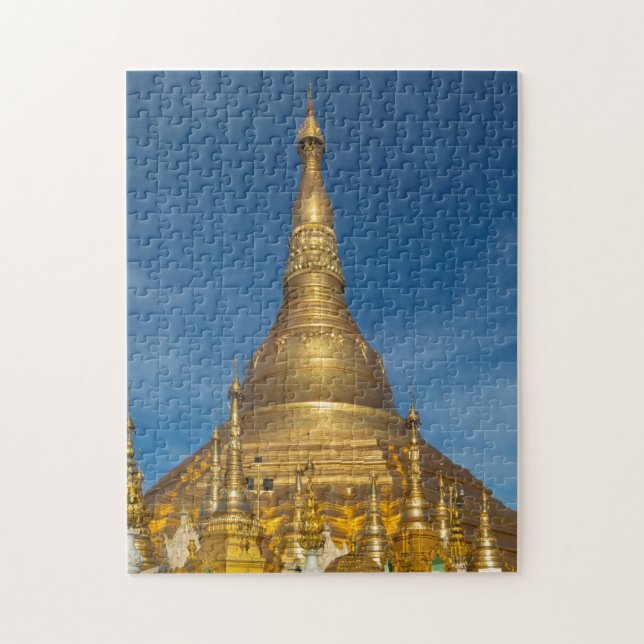 Golden Stupa Temple Jigsaw Puzzle (Vertical)
