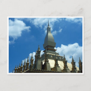 golden stupa top postcard