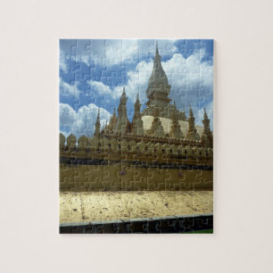 golden stupa vientiane jigsaw puzzle