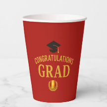Golden Success Graduation Party Theme – Red & Gold