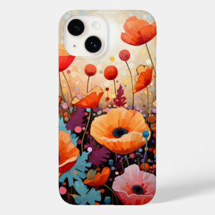 Golden Summer Glow Poppy Paradise Case-Mate iPhone 14 Case