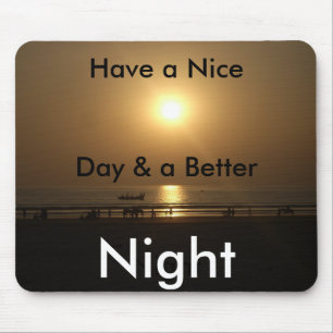 Golden Summer Sunset Reflection on the Beach Mouse Pad