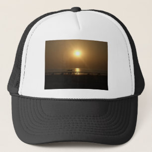 Golden Summer Sunset Reflection on the Beach Trucker Hat