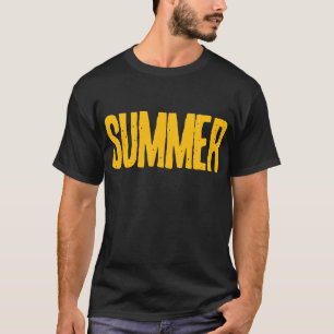 Golden Summer Vibes Graphic Tee Minimalist Tshirt