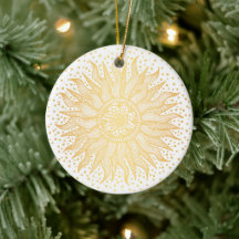 Golden Sun Mandala Confetti