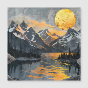 Golden Sun Over Snowy Mountains – Boho Wilderness