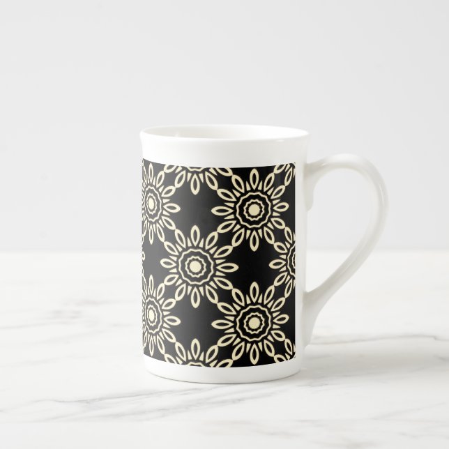 Golden Sun Retro Bone China Mug (Right)